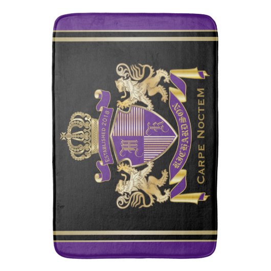 Maak je eigen wapenschild badmat (Voorkant Verticaal)