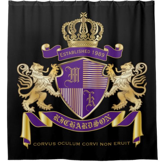 Maak je eigen wapenschild douchegordijn (Voorkant)
