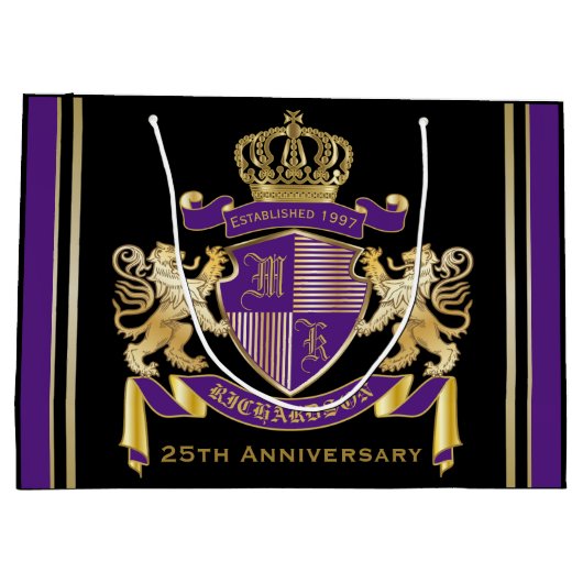 Maak je eigen wapenschild large cadeautasje (Achterkant)