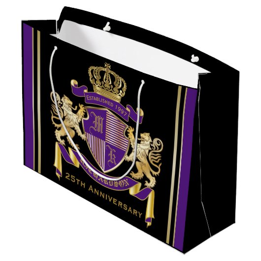 Maak je eigen wapenschild large cadeautasje (Achterkant Gekanteld)