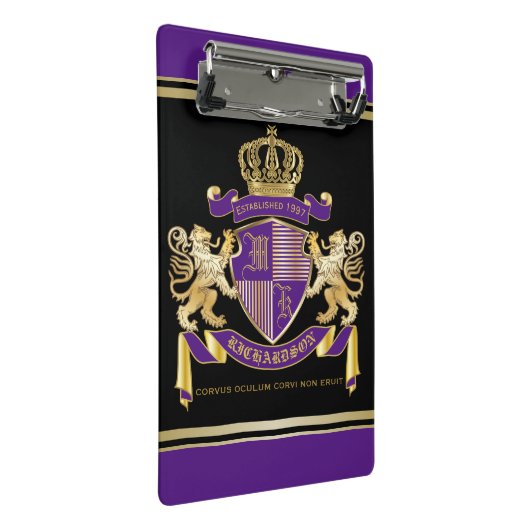 Maak je eigen wapenschild mini klembord (Schuin)