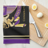 Maak je eigen wapenschild theedoek (Quarter Fold)