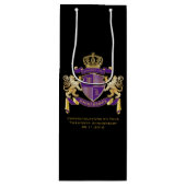 Maak je eigen wapenschild wijn cadeautas (Voorkant)