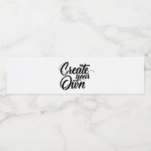 Maak Je Eigen Waterfles Etiket (Enkel label)