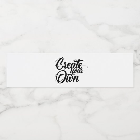 Maak Je Eigen Waterfles Etiket (Enkel label)