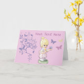 Maak je eigen Wenskaart voor vrouwen Kaart (Gele Bloem)