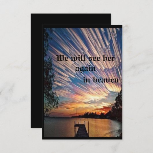 maak je eigen wenskaarten aankondiging (Voorkant / Achterkant)