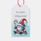 Maak Je Eigen Westerse Pepermunt Kerstkabouter Cadeaulabel (Achterkant)