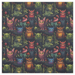 Maak Je Eigen Whimsical Fantasy Katten Uilen Stof
