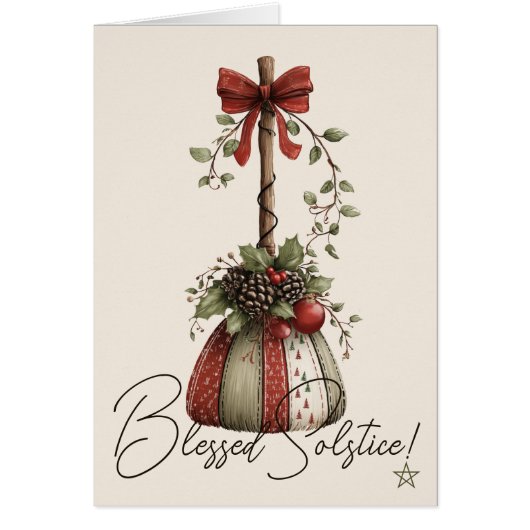 Maak Je Eigen Whimsical Gestreepte Dennen Yule Bez (Voorkant)