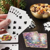 Maak Je Eigen Whimsical Groene Hoed Pokerkaarten (Insitu)