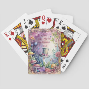Maak Je Eigen Whimsical Groene Hoed Pokerkaarten