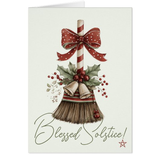 Maak Je Eigen Whimsical Holly Bellen Yule Bezem (Voorkant)