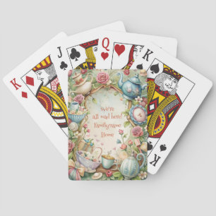 Maak Je Eigen Whimsical Theepartij Lente Pokerkaarten