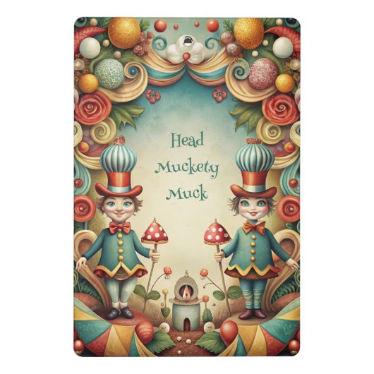 Maak Je Eigen Whisperende Tweedles Mini Klembord (Achterkant)