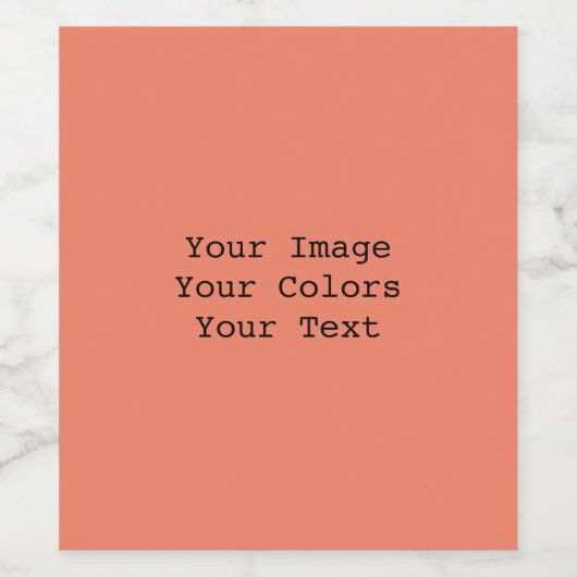 Maak je eigen wijn etiket (Enkel label)