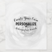 Maak je eigen wijn etiket (Enkel label)