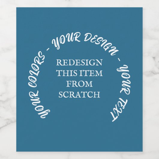 Maak je eigen wijn etiket (Enkel label)