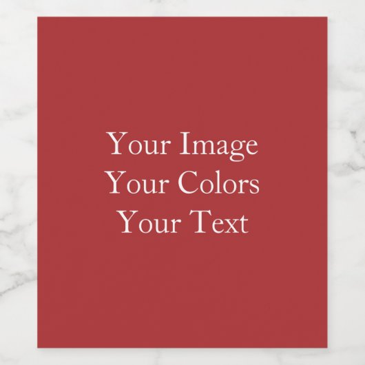 Maak je eigen wijn etiket (Enkel label)