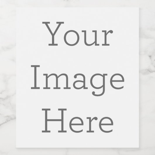 Gepersonaliseerde Wijn (of champagne) fles etiket (10,2 x 8,9 cm) (Enkel label)