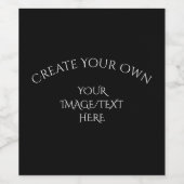 Maak je eigen wijn etiket (Enkel label)