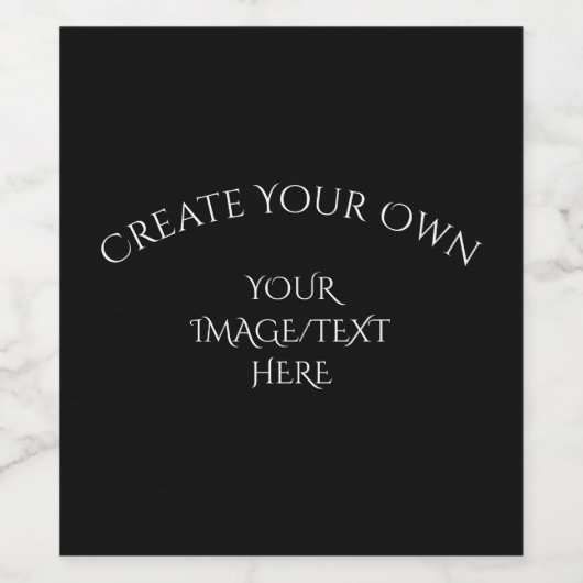 Maak je eigen wijn etiket (Enkel label)