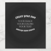 Maak je eigen wijn etiket (Enkel label)