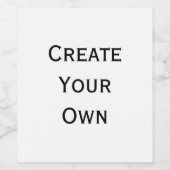 Maak je eigen  wijn etiket (Enkel label)