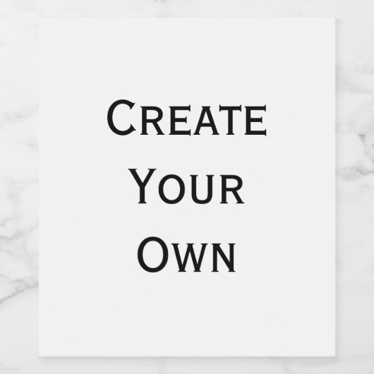 Maak je eigen  wijn etiket (Enkel label)