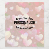 Maak je eigen wijn etiket (Enkel label)