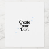 Maak je eigen wijn etiket (Enkel label)