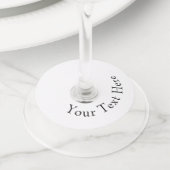 Rond Wijnglaslabels, Signature Mat (Dichtbij)