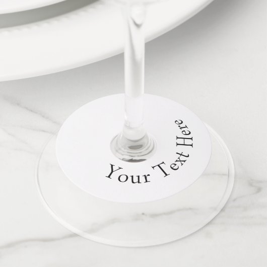 Rond Wijnglaslabels, Signature Mat (Dichtbij)