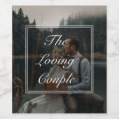 Maak je eigen wijnlabel voor de liefde wijn etiket (Enkel label)