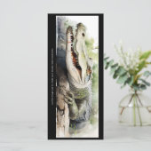 Maak je eigen wilde alligator-bladwijzerkaart (Staand voorkant)