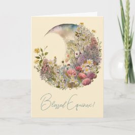 Maak Je Eigen Wilde Bloemen Bloemige Halve Maan Feestdagen Kaart