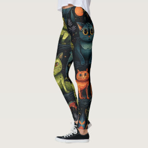 Maak Je Eigen Wilde Goblin Katten Vleermuizen Zwar Leggings