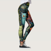 Maak Je Eigen Wilde Goblin Katten Zwart Leggings (Rechts)