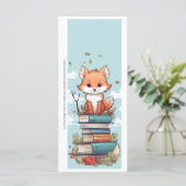 Maak je eigen Wiley Red Fox bladwijzerkaart (Staand voorkant)