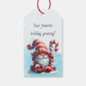 Maak Je Eigen Winter Peppermint Kerstkabouter Cadeaulabel (Achterkant)