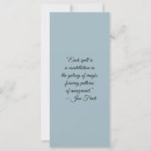 Maak Je Eigen Winter Rode Vos Bookmark Card (Achterkant)