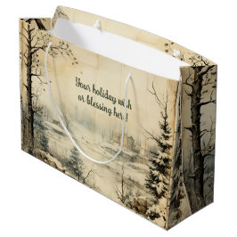 Maak Je Eigen Winterdorp Landschap in Vintage Stij Groot Cadeauzakje