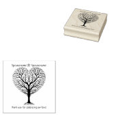 Maak je eigen Winterhartboom-handfasting Rubberstempel (Gestempeld)