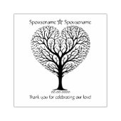 Maak je eigen Winterhartboom-handfasting Rubberstempel (Afrduk)