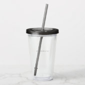 Maak je eigen wit acryl drinkbeker (Achterkant)