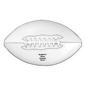 Maak je eigen wit american football (Voorkant)