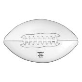 Maak je eigen wit american football (Voorkant)