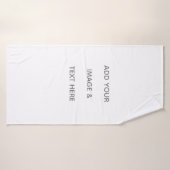 Maak je eigen wit badhanddoek (Badhanddoek)