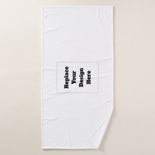 Maak je eigen wit badhanddoek