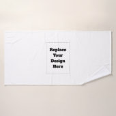 Maak je eigen wit badhanddoek (Badhanddoek)